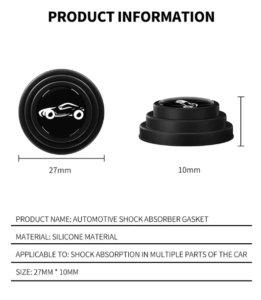 Pegatinas de protección de seguridad para puerta de coche, amortiguadores para vehiculos, 16 piezas - Quierox - Tienda Online
