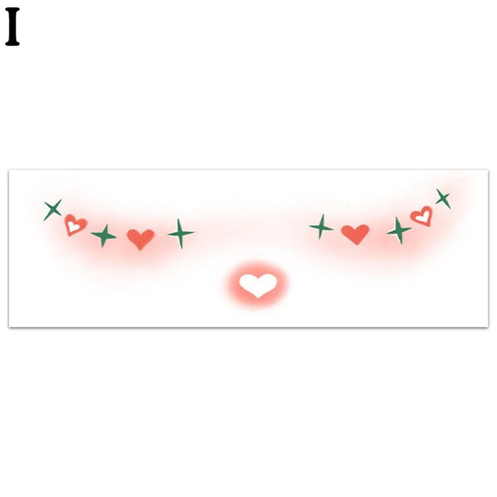 Pegatinas para el rostro: maquillaje festivo, fácil aplicación, rubor para mejillas y tatuajes. - Quierox - Tienda Online
