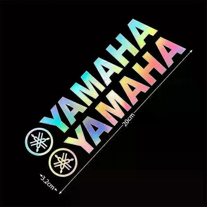 Pegatinas reflectantes láser Yamaha para la caja trasera del casco de motocicleta - Quierox - Tienda Online