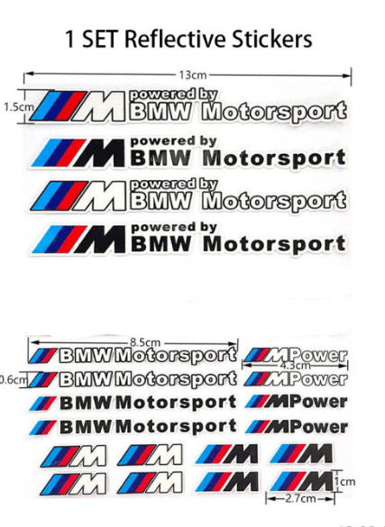 Pegatinas reflectantes para puerta de coche para BMW - Quierox - Tienda Online