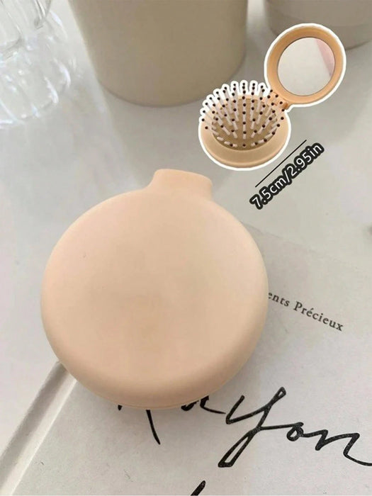 Peine de cojín de aire de color macaron para mujeres portátil con espejo - Quierox - Tienda Online