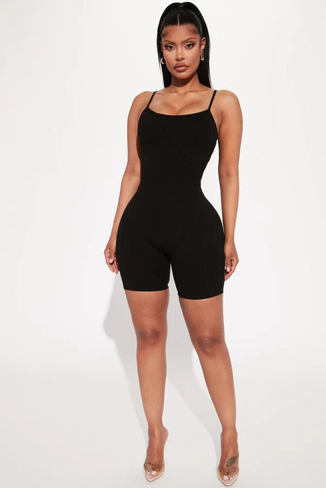 Pelele Overol Nova Season Shortie Arrebatado - Negro - Quierox - Tienda Online