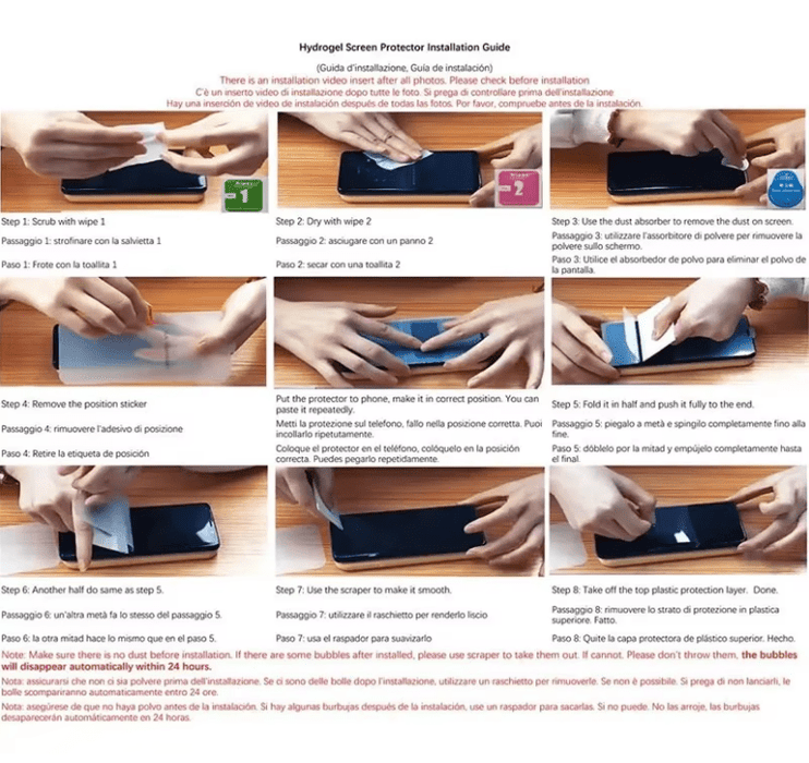 Película de hidrogel HD 6 en 1 para OnePlus 11, (3 Protectores de pantalla y 3 protectores de camara) - Quierox - Tienda Online