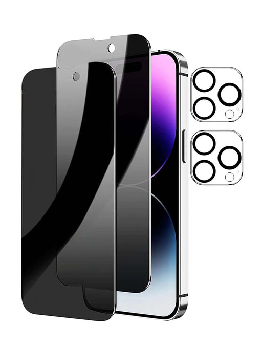 Película de protección de privacidad de pantalla de 2 piezas y protector de lente de 2 piezas - Quierox - Tienda Online