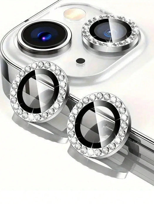 Película protectora para lente de cámara Apple con incrustaciones de diamantes de imitación - Quierox - Tienda Online