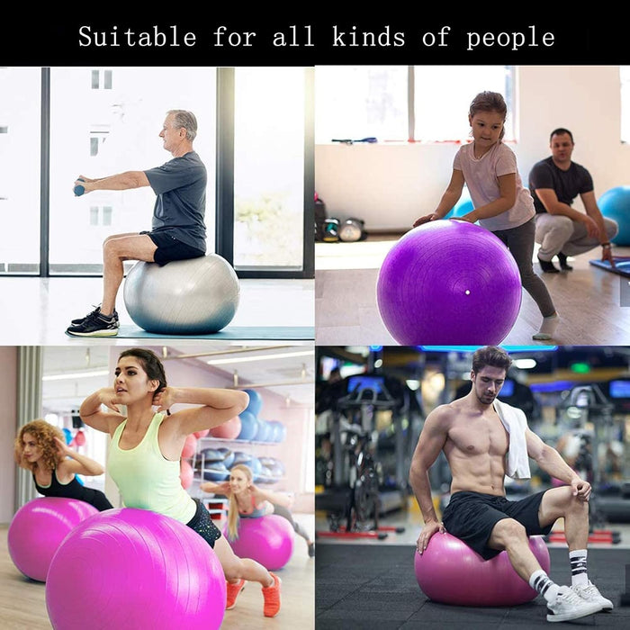 Pelota de entrenamiento, silla de ejercicio portátil, pelotas de yoga 75CM - Quierox - Tienda Online