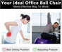Pelota de entrenamiento, silla de ejercicio portátil, pelotas de yoga 75CM - Quierox - Tienda Online