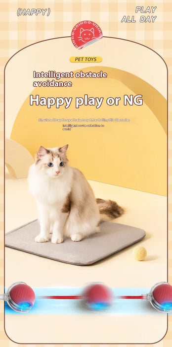 Pelota interactiva de juguete para gatos, recargable - Quierox - Tienda Online
