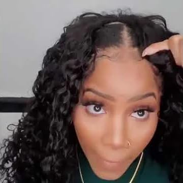 Peluca con parte en V, peluca rizada, peluca afro de ondas sueltas, fácil de usar - Quierox - Tienda Online