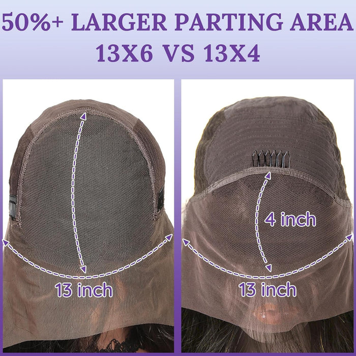 Peluca de cabello sintetico con encaje frontal de 13x4 26 pulgadas - Quierox - Tienda Online