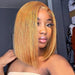 Peluca Hihmarm de cabello humano rubio miel n.° 30, estilo bob, sin pegamento,12 pulgadas. - Quierox - Tienda Online