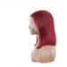 Pelucas Bob con Encaje Frontal Burdeos, Corte Recto Pre - Desplumado - Quierox - Tienda Online