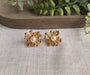 Pendientes con forma de rayos de sol dorados y perlas para fiestas y eventos - Quierox - Tienda Online
