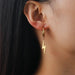 Pendientes de acero inoxidable chapados en relámpago - Quierox - Tienda Online