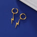 Pendientes de acero inoxidable chapados en relámpago - Quierox - Tienda Online