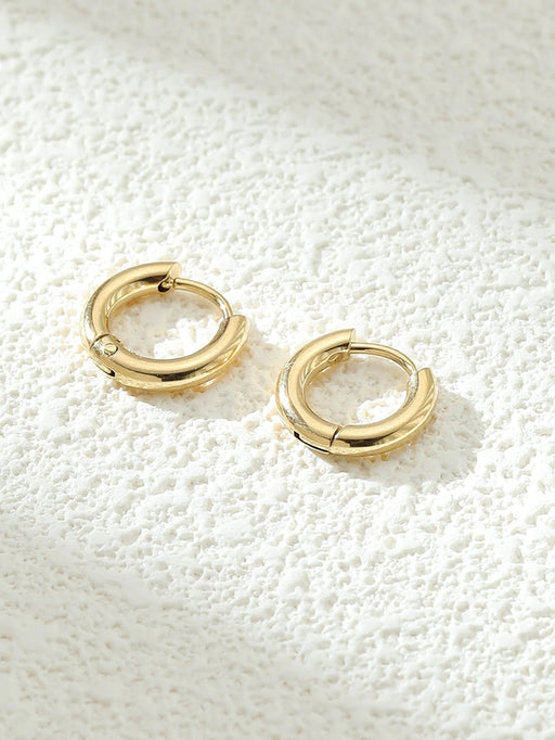 Pendientes de aro minimalistas de acero inoxidable para hombre, modernos y populares - Quierox - Tienda Online