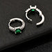 Pendientes de aro para mujer con incrustaciones de circonitas elegantes - Quierox - Tienda Online