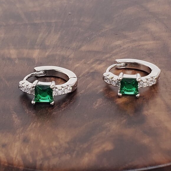 Pendientes de aro para mujer con incrustaciones de circonitas elegantes - Quierox - Tienda Online