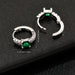 Pendientes de aro para mujer con incrustaciones de circonitas elegantes - Quierox - Tienda Online