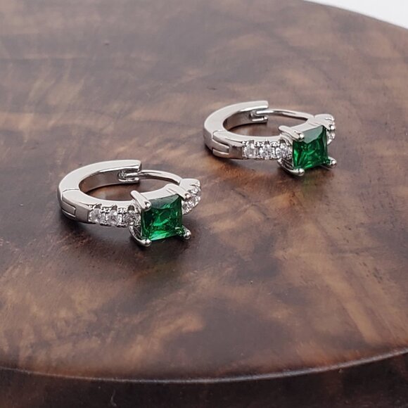 Pendientes de aro para mujer con incrustaciones de circonitas elegantes - Quierox - Tienda Online