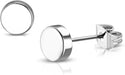 Pendientes de botón de botón redondo de ilusión de acero inoxidable - Quierox - Tienda Online