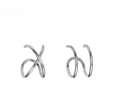 Pendientes de Clip de acero inoxidable para mujer - Quierox - Tienda Online