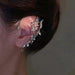 Pendientes de clip para mujer, sin perforar, con forma de mariposa y circonita, 2 piezas - Quierox - Tienda Online