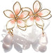 Pendientes de flores esmaltadas de inspiración Mori, con un exquisito diseño asimétrico - Quierox - Tienda Online