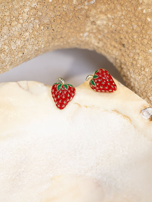 Pendientes de fresa - Quierox - Tienda Online