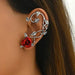 Pendientes de moda con forma de rosa y flores creativas - Quierox - Tienda Online
