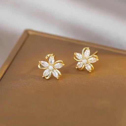 Pendientes de semental de flores delicadas para mujeres - Quierox - Tienda Online