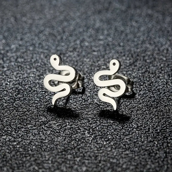 Pendientes De Serpiente Diminutos Minimalistas, Lindos Y Sencillos Para Hombres - Quierox - Tienda Online