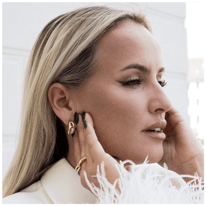 Pendientes elegantes con diamantes de imitación para mujer - Quierox - Tienda Online