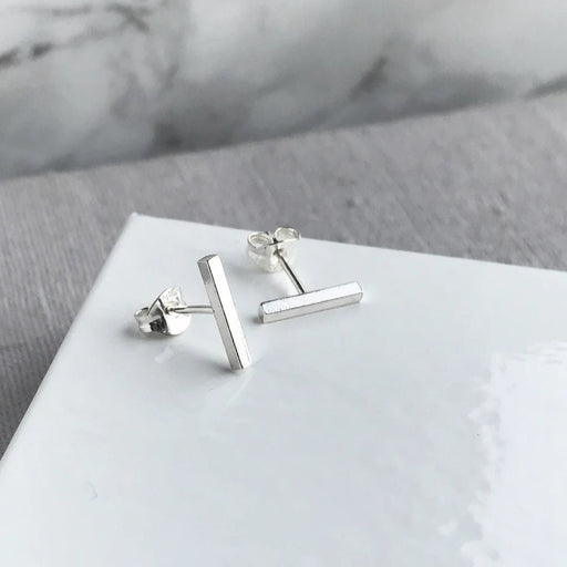 Pendientes finos en forma de palo , pendientes de barra pequeños - Quierox - Tienda Online