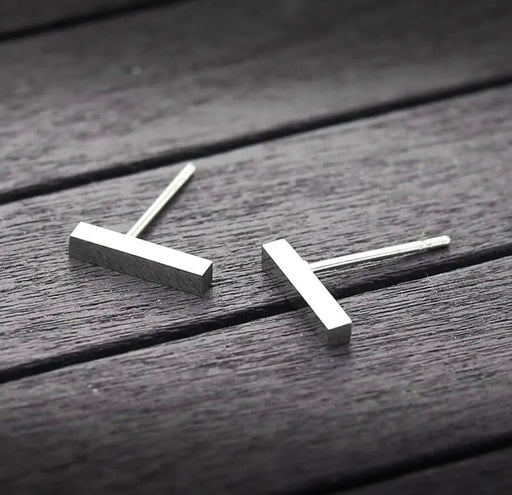 Pendientes finos en forma de palo , pendientes de barra pequeños - Quierox - Tienda Online