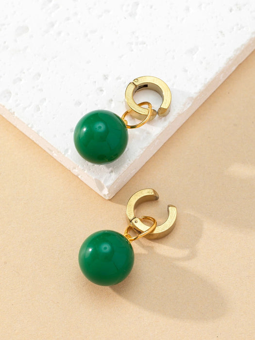 Pendientes largos con diseño de bola para hombres - Quierox - Tienda Online