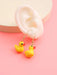 Pendientes largos con diseño de pato - Quierox - Tienda Online