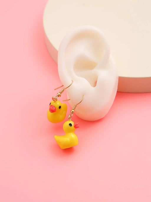 Pendientes largos con diseño de pato - Quierox - Tienda Online