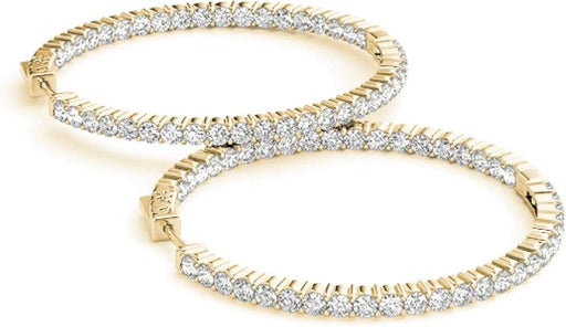 Pendientes para mujer de aro con diamantes de imitación - Quierox - Tienda Online