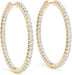 Pendientes para mujer de aro con diamantes de imitación - Quierox - Tienda Online