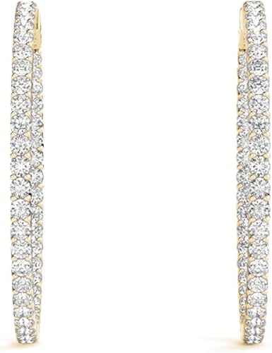 Pendientes para mujer de aro con diamantes de imitación - Quierox - Tienda Online