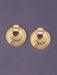 Pendientes redondos dorados de aritos laminados - Quierox - Tienda Online
