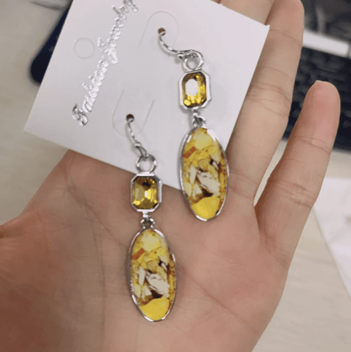 Pendientes vintage de resina con forma de gota de agua, estilo boho chic - Quierox - Tienda Online