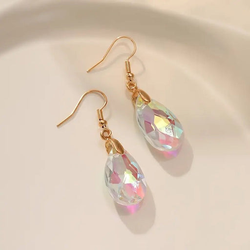 Pendientes/Aretes En Forma De lagrima de cristal, Creativos - Quierox - Tienda Online