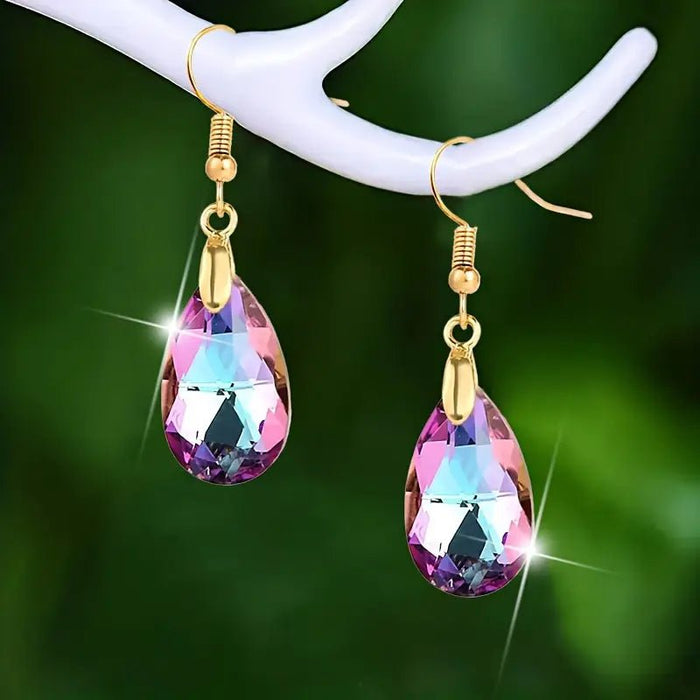 Pendientes/Aretes En Forma De lagrima de cristal, Creativos - Quierox - Tienda Online