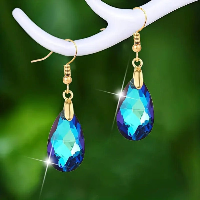Pendientes/Aretes En Forma De lagrima de cristal, Creativos - Quierox - Tienda Online