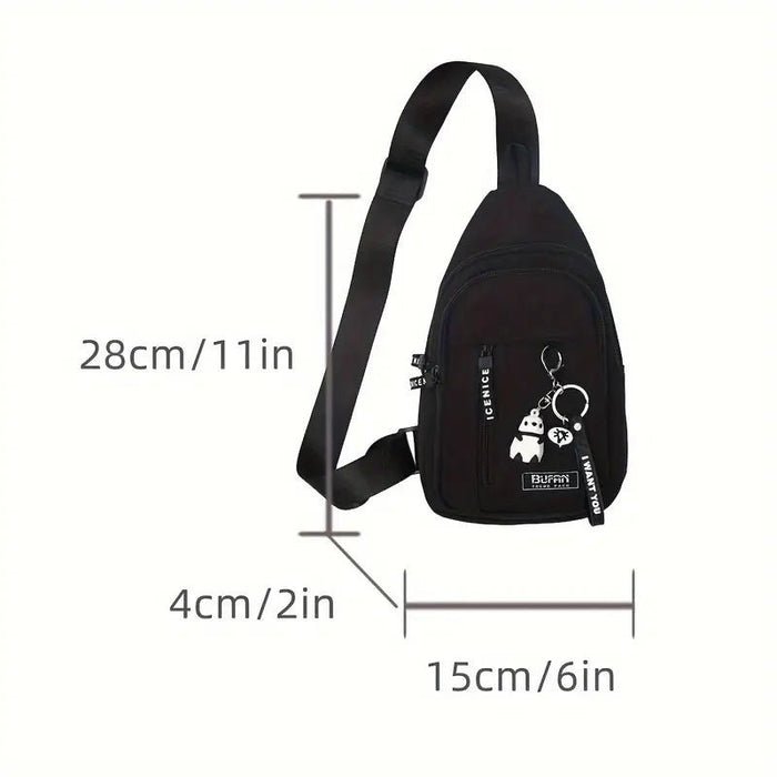 pequeño bolso bandolera bolsa de viaje para hombres mujeres con agujero para auriculares - Quierox - Tienda Online