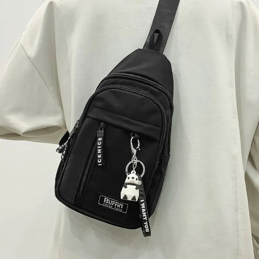 pequeño bolso bandolera bolsa de viaje para hombres mujeres con agujero para auriculares - Quierox - Tienda Online