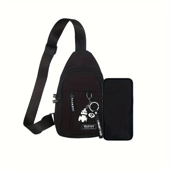 pequeño bolso bandolera bolsa de viaje para hombres mujeres con agujero para auriculares - Quierox - Tienda Online