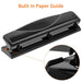 Perforadora de 3 agujeros, capacidad para 10 hojas, color negro - Quierox - Tienda Online